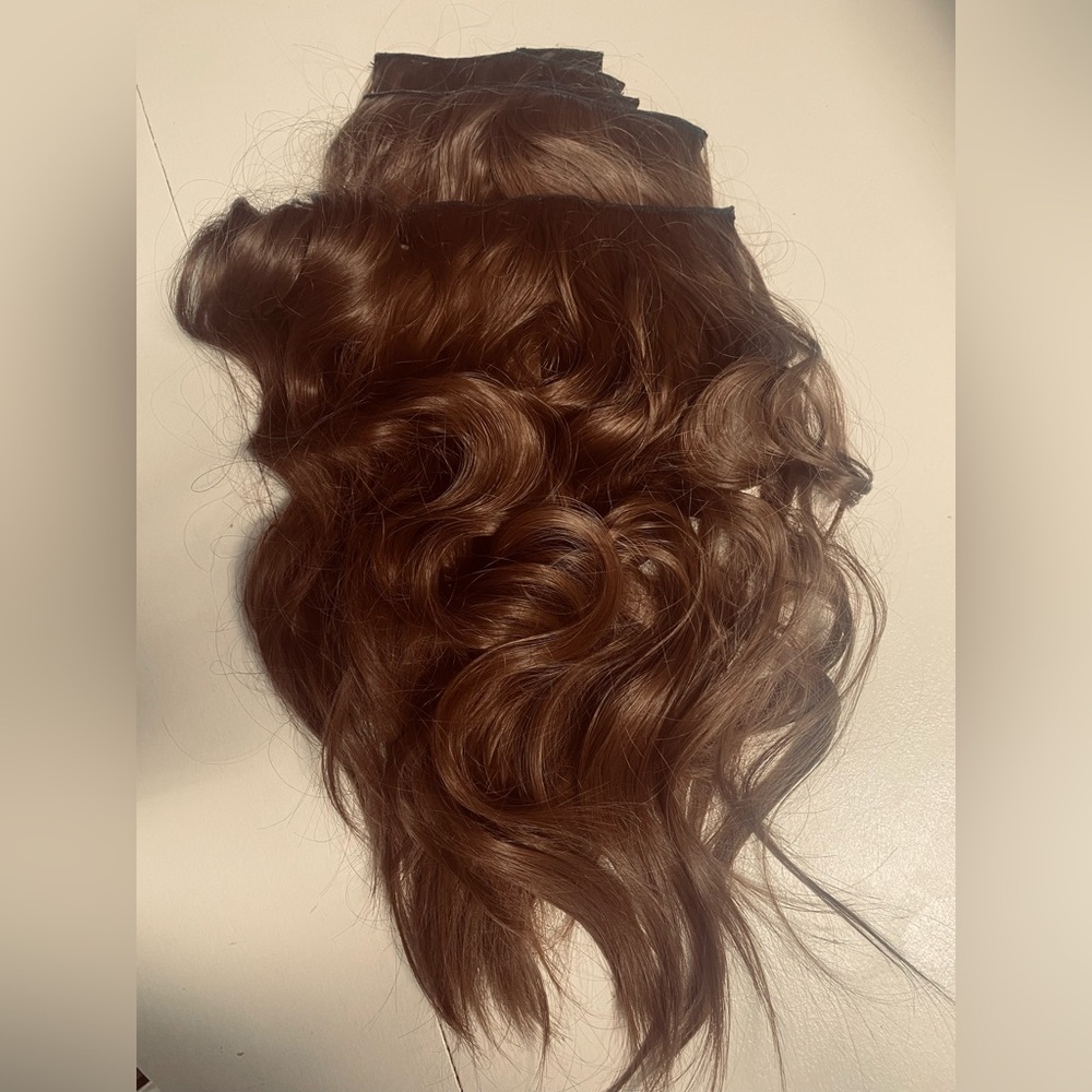 BOGO 🎉 HAIR- natural brown wavy extensions- 18 inches